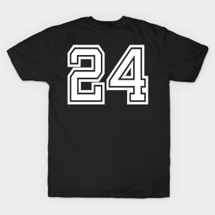 Numbers 24 for a sports team, group, or community T-Shirt